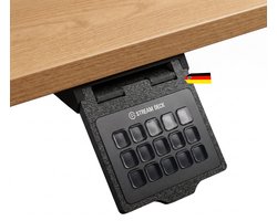 Elzusha - Ondersteuning voor Elgato Stream Deck MK.2 - Ergonomisch en uittrekbaar - Zwart