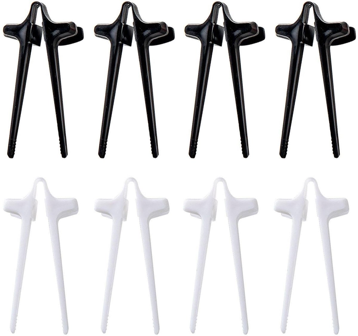 Elzusha - Snack Tangen Set - 8 Stuks in 2 Kleuren