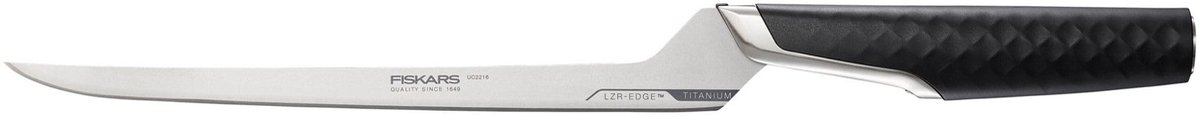Elzusha - Fileermes - Lichtgewicht Titanium Lemmet - 21 cm - Zwart