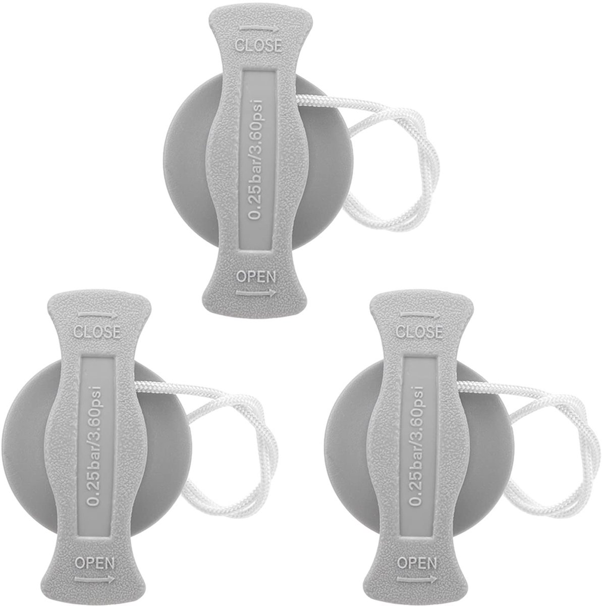 3 Stks Opblaasbare Boot Ventiel Professionele 8 Tanden PVC Lekvrije Opblaasbare Vervanging Luchtplug voor Kajak - ShopVlot
