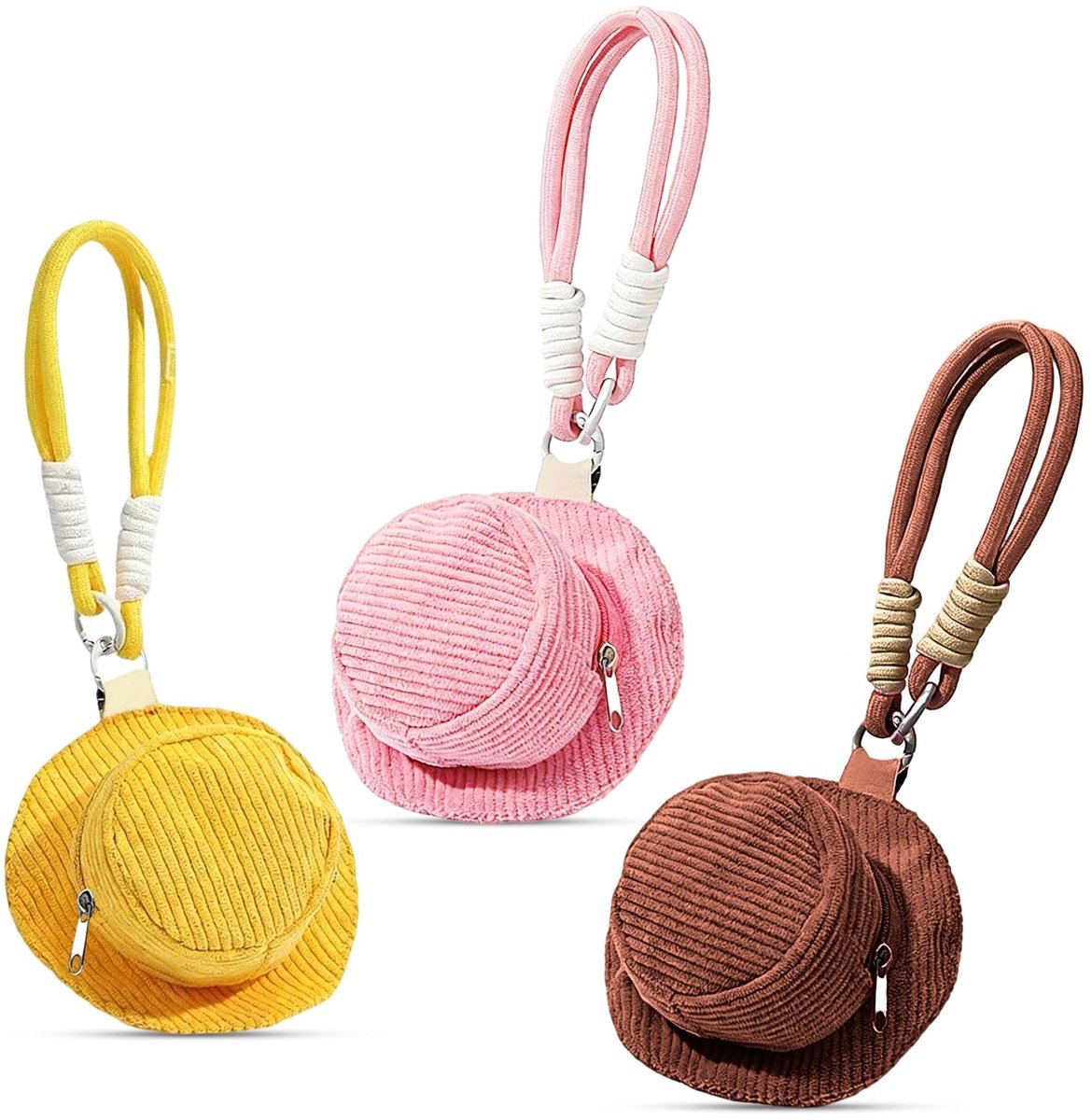 Elzusha - Set van 3 Mini Reisjuwelentassen voor Vrouwen