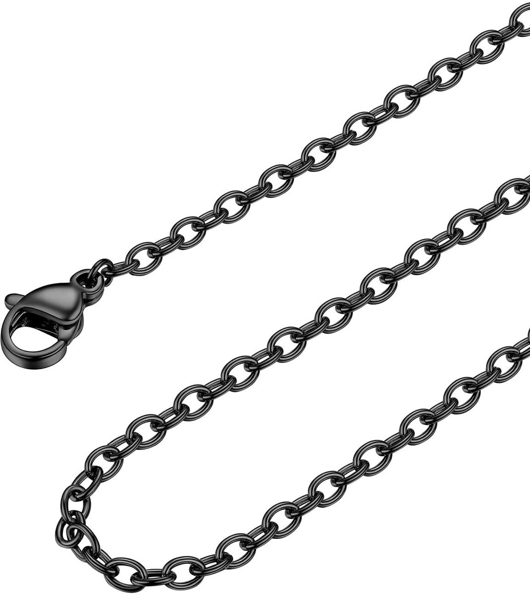 Elzusha - Dames RVS Ketting 1.4 mm/2 mm Dunne Rolo Ketting