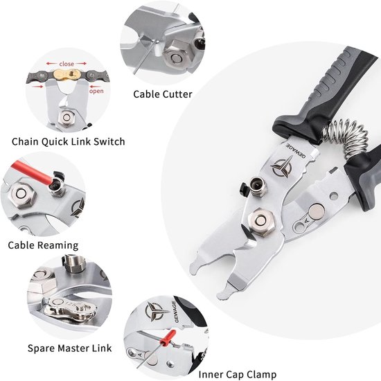 Elzusha - 5-in-1 Fietsgereedschapset met Pliers — afbeelding 4