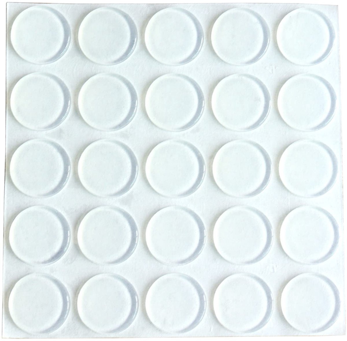 Elzusha - 25 Stuks Transparante Zelfklevende Rubber Voetjes, Diameter 20 mm