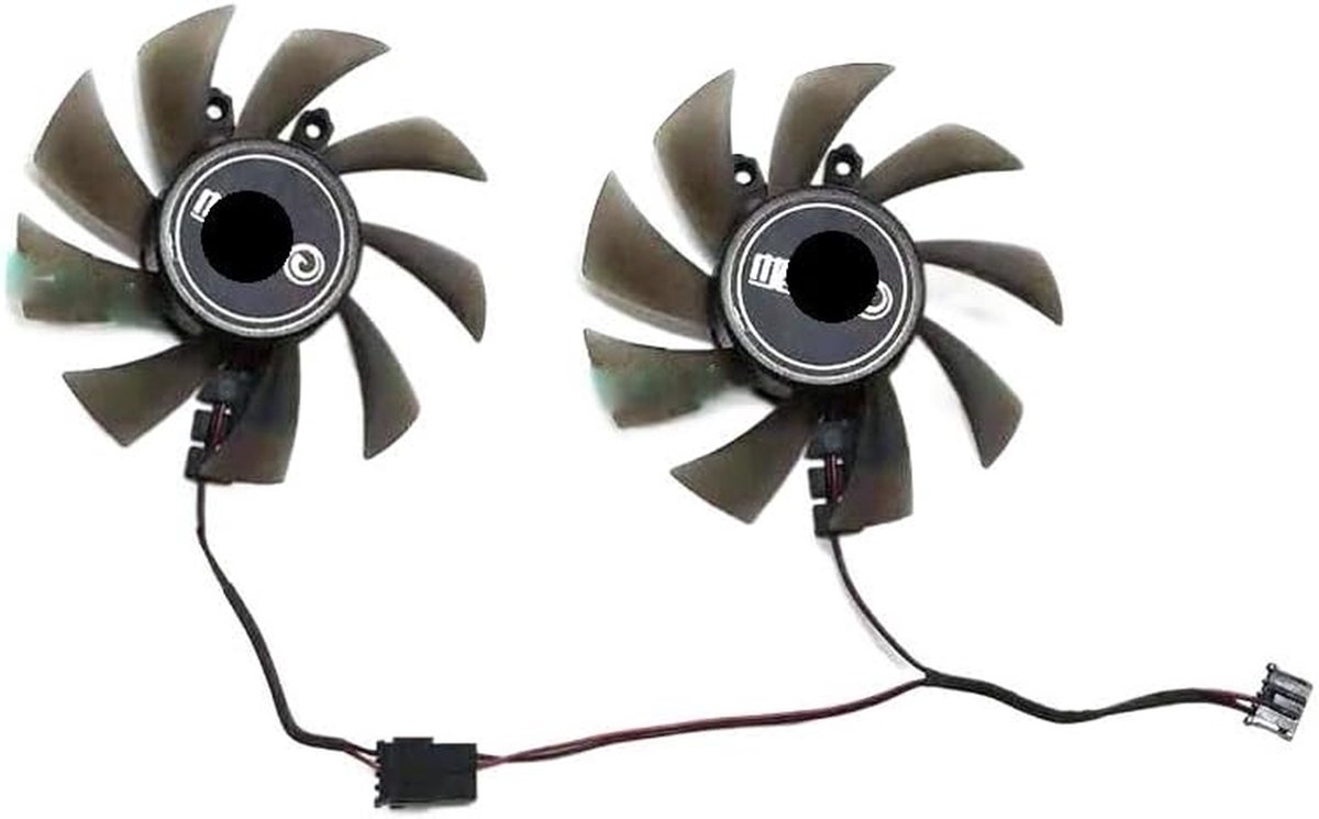 Ventilator - Koeler - Grafische Kaart - 4-Pins Connector - 75mm - Zwart
