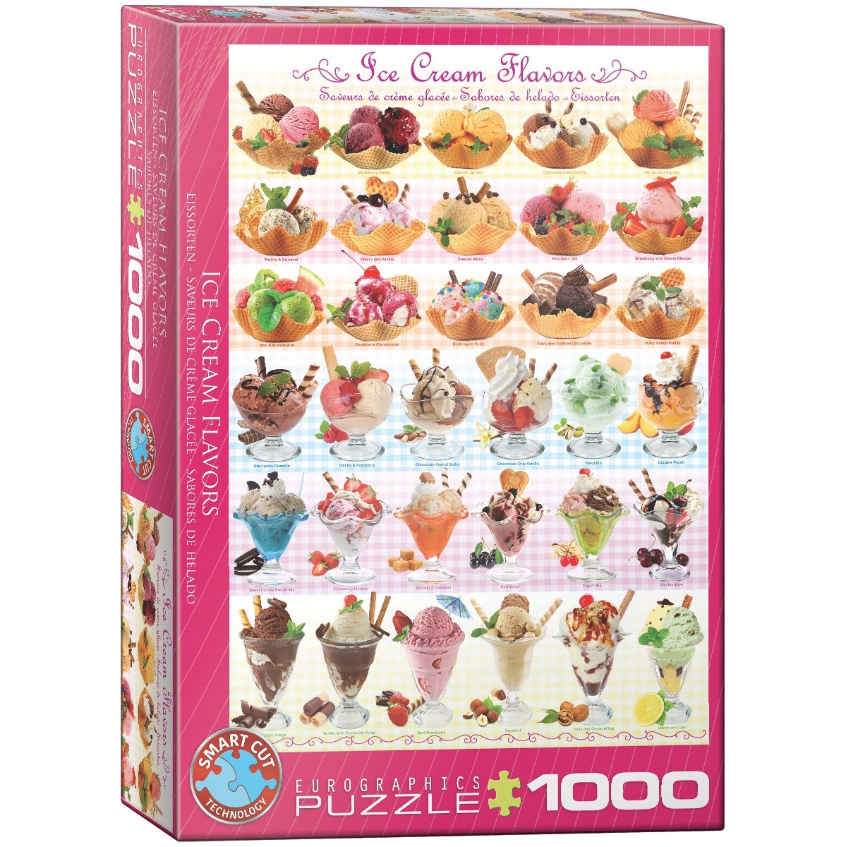 Eurographics - IJssmaken [Ice Cream Flavours] - 1000 stukjes 48×68cm (b×h) - Legpuzzel
