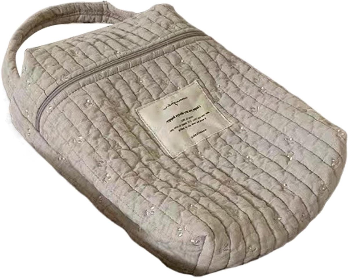 Baby Organizer Tas - Baby Benodigdheden - Babykamer Opbergen - Gewatteerd Katoen - 36x28x8 cm - Multikleurig