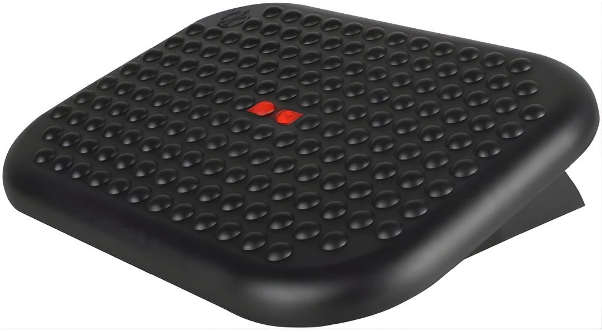KIRA® Voetensteun - Verstelbaar Voetensteun - Ergonomische Voetensteun voor Bureau - Zwart - 34cm x 45cm x 13cm