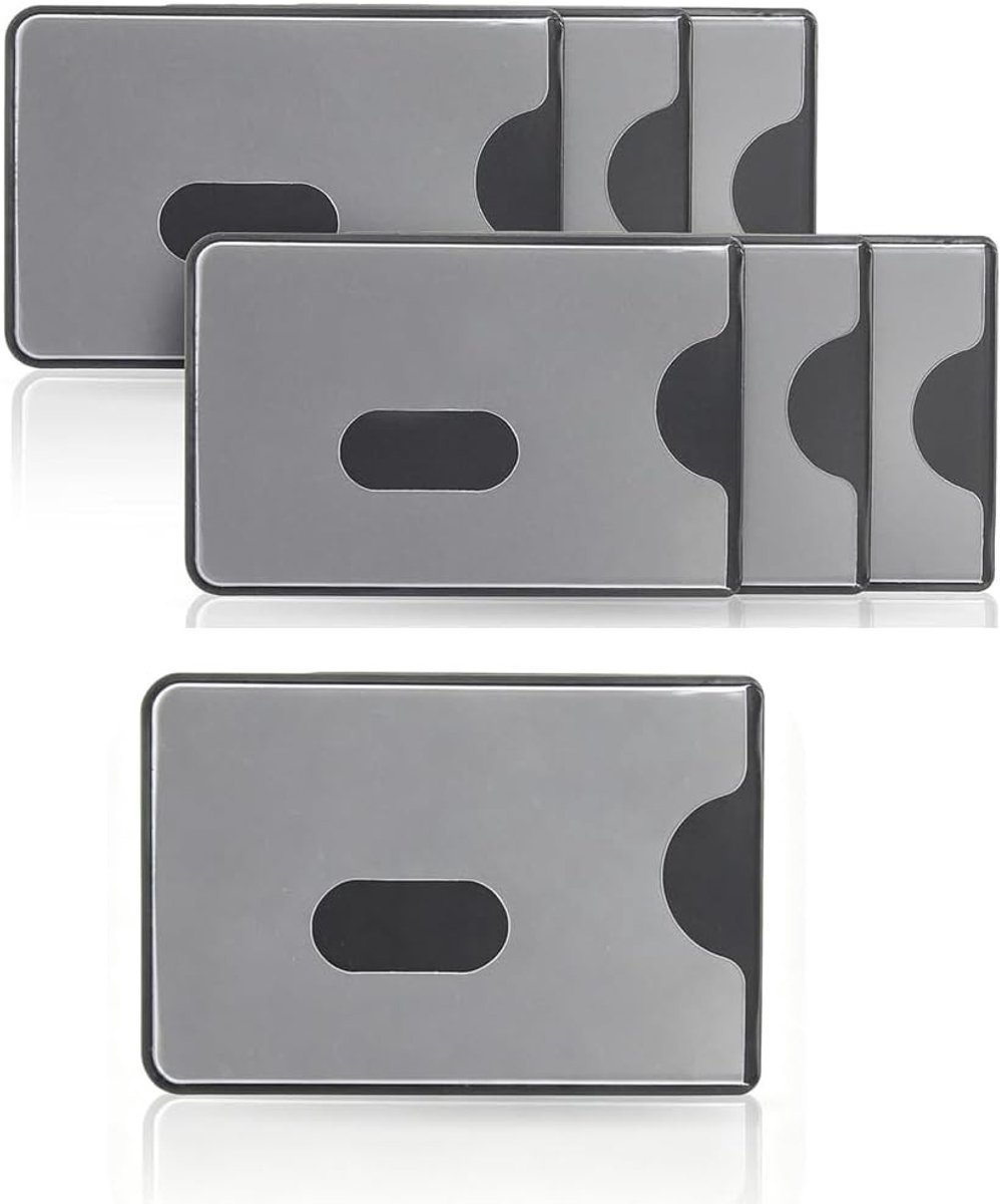 RFID Beschermende Kaartenhoesjes - 7 Stuks, Zwart, Veiligheid voor Creditcards, Bankkaarten en Paspoorten, Bescherming tegen Datalekken