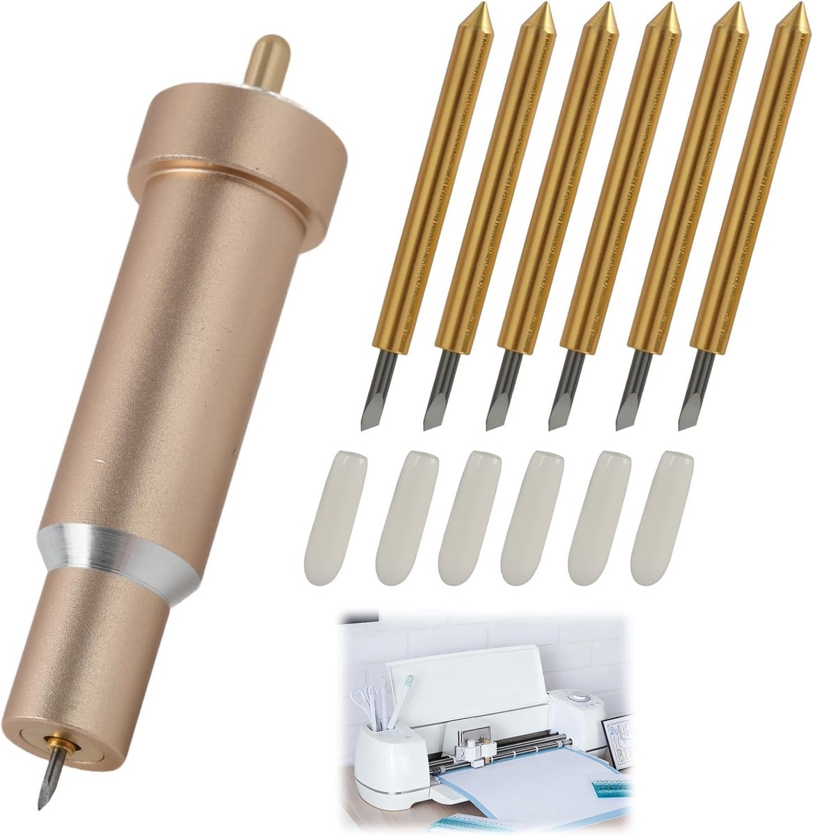 Snijmes met Behuizing voor Cricut Maker en Explore Series - 6 Delige Set voor Precisie Snijden en Creatieve Projecten