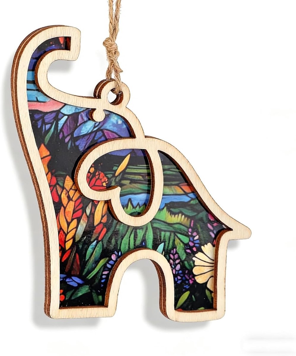 Olifant Ornament voor Vriendschap, Cadeau voor Zussen, Verjaardagscadeau, Houten Sleutelhanger, Decoratie voor Vrouwen, Beste Zuster Cadeaus, Vriendschap Geschenken