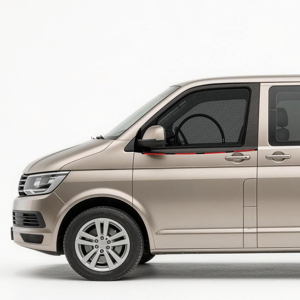 Magnetisch Insectenscherm voor Zijruiten, Geschikt voor VW T4 T5 T6, Muggennet voor Voordeuren, Betrouwbare Bescherming Tegen Muggen, Ademend en Geschikt voor Buiten, Kamperen en Reizen