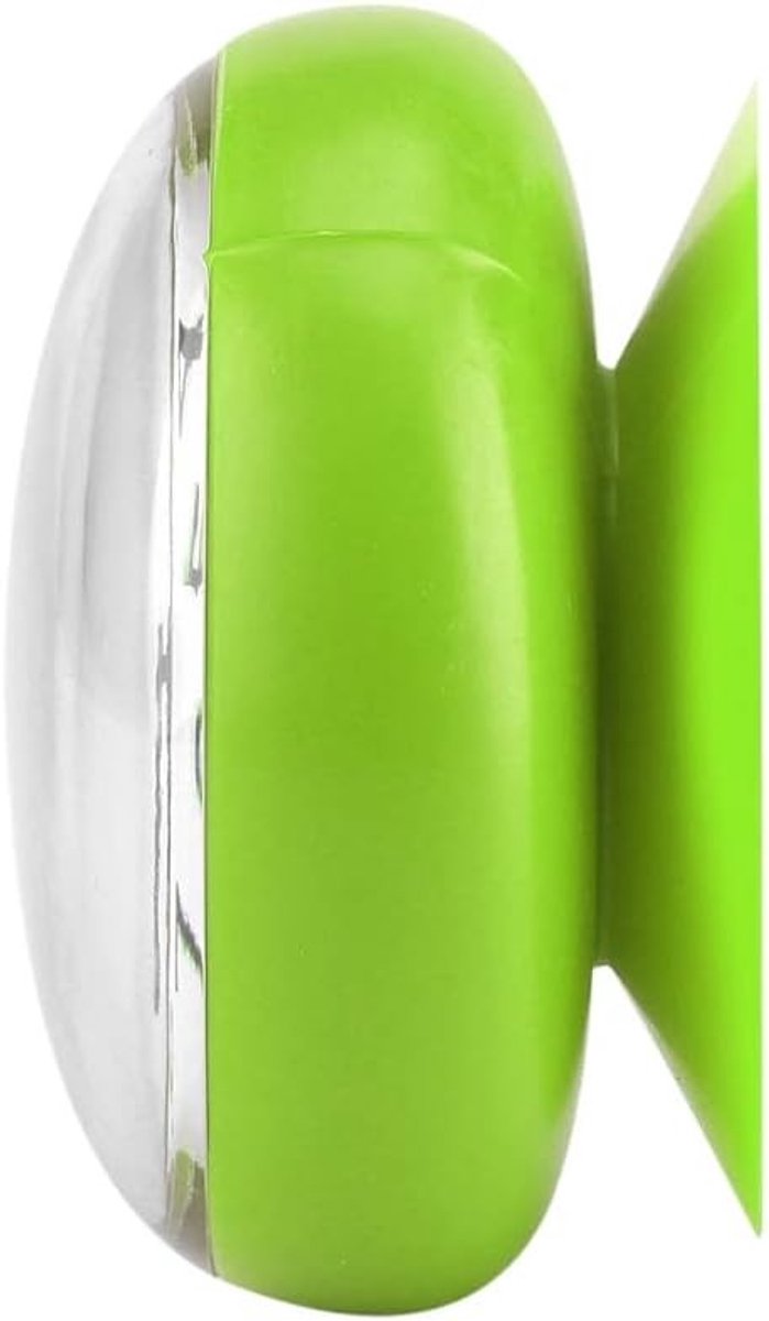 Waterdichte Badkamerklok - Groen - 7 x 4 cm - Met Zuignap voor Eenvoudige Bevestiging - Voor Badkamer en Keuken