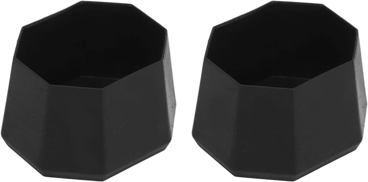 Tennis Racket Silicone End Cap Set van 2 Stuks - Zwarte Butt Cap voor Verbeterde Grip en Bescherming op de Tennisbaan