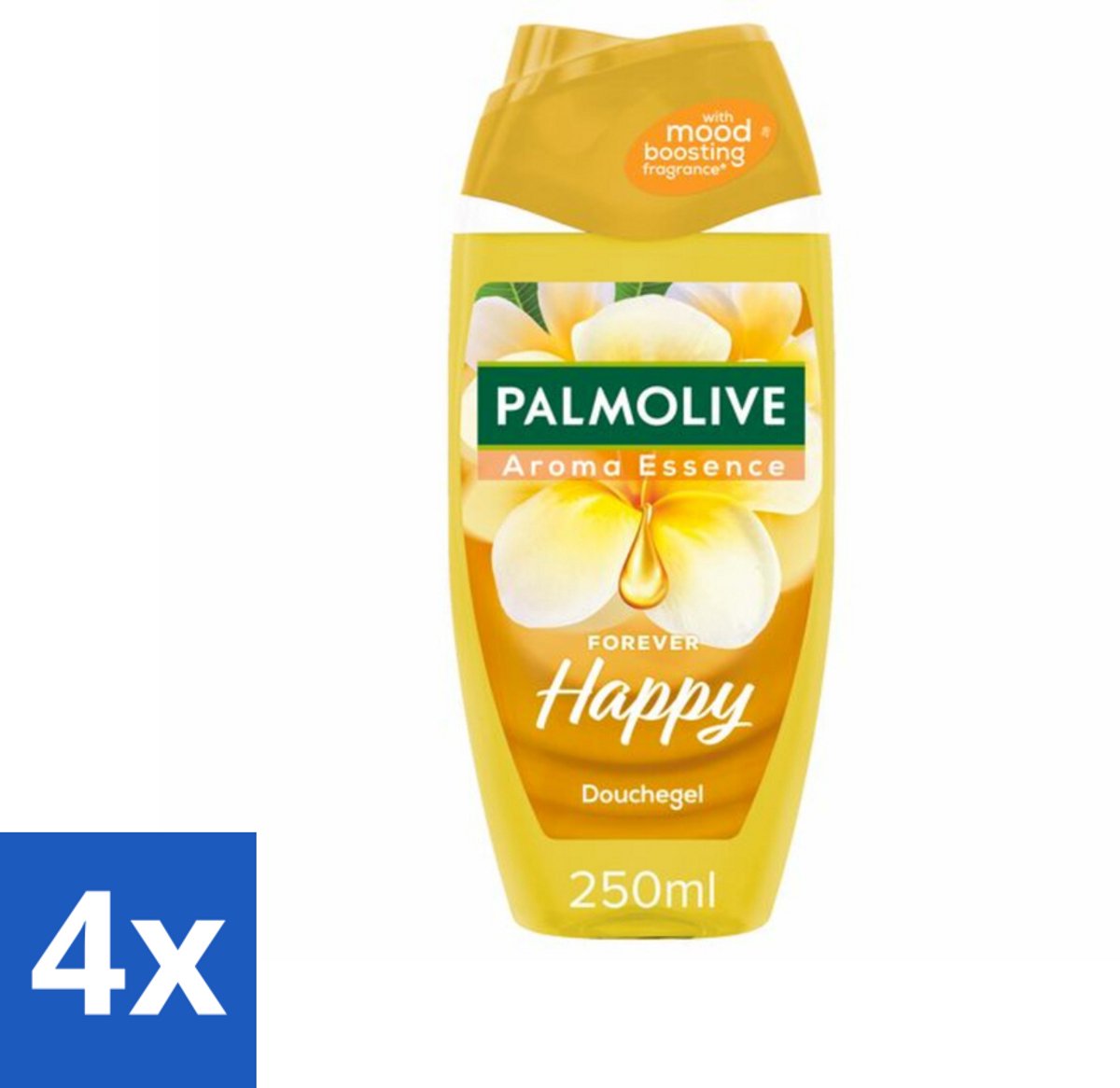 4 x Palmolive Douchegel Aroma Essence Forever Happy 250 ml - Douchegel - Frangipani - Neroli - Palmolive - Aroma Essence
