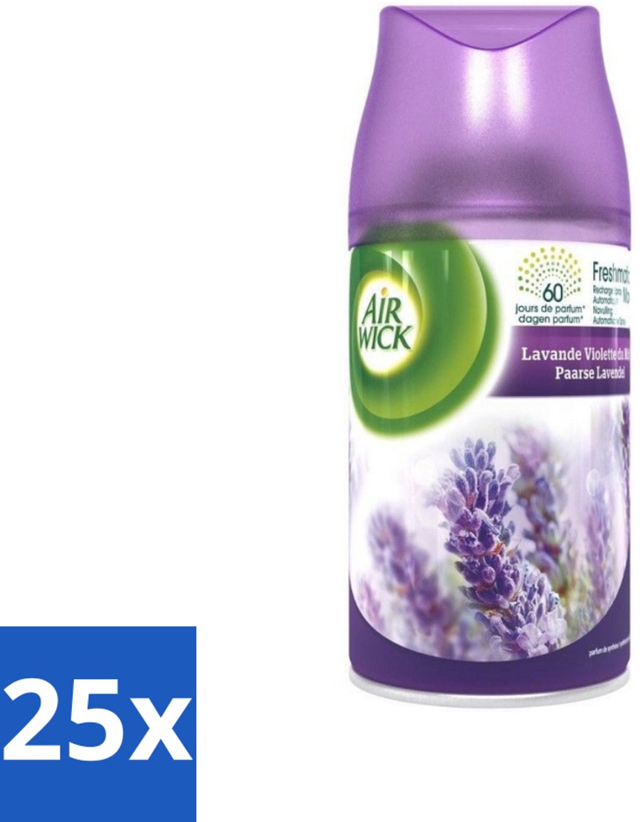 Air Wick Freshmatic - Luchtverfrisser Navulling - Pure Fresh Lavendel - 250ml - Bulkverpakking - 25 stuks
