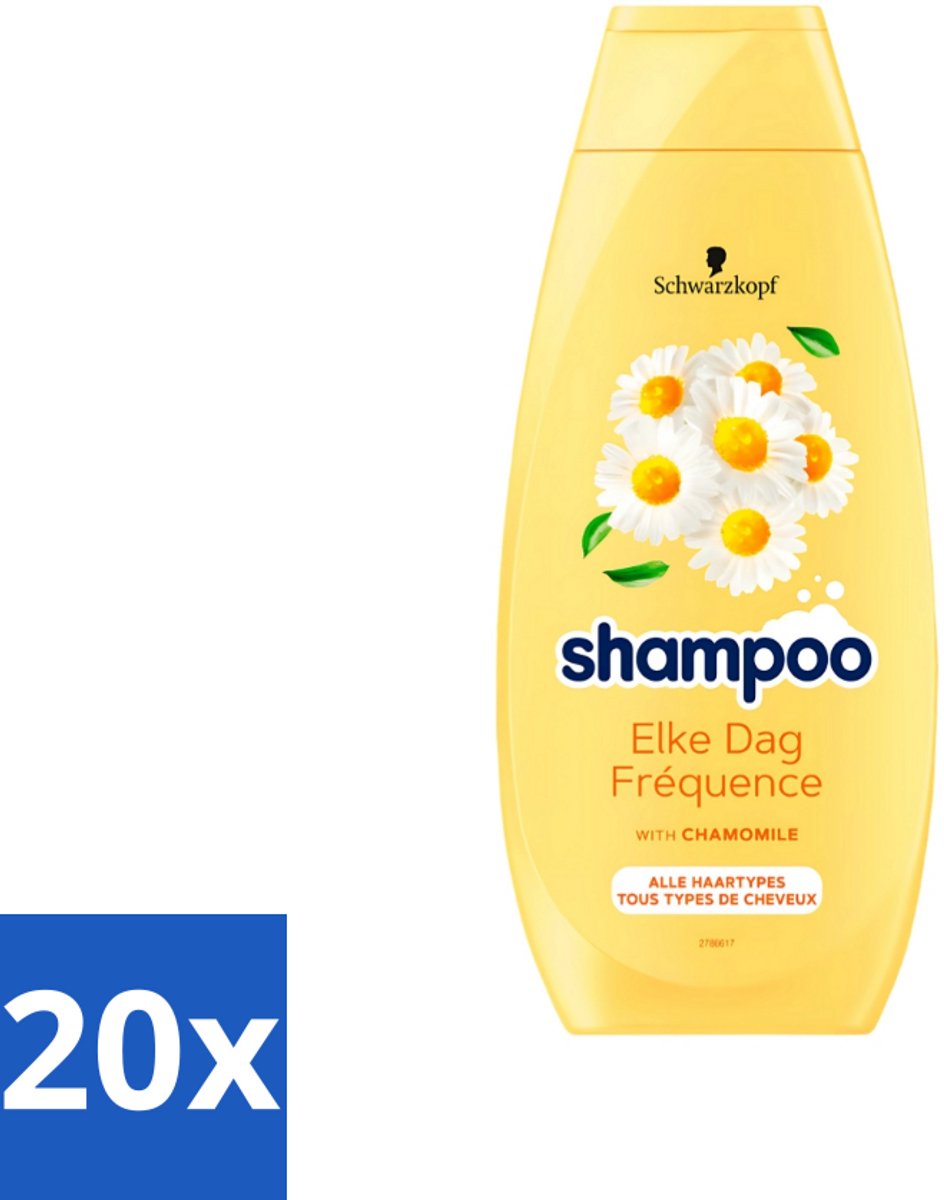 Schwarzkopf - Shampoo - Elke dag - Kamille - Alle types haar - 400 ml - Bulkverpakking - 20 stuks