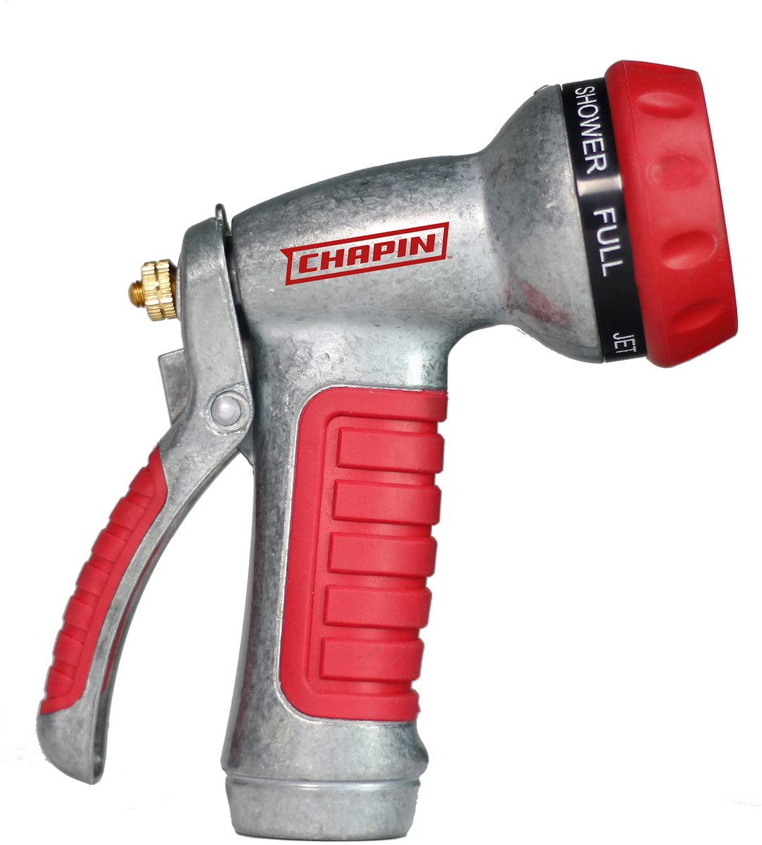 Chapin International 4610 Professional Heavy Duty 7-way Spray Nozzle With Ergonomic Rubber Grip, Black/Red - ShopVlot