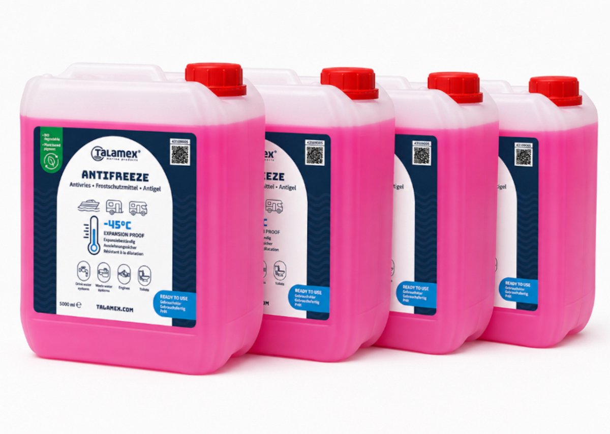 Set van 4 Talamex antivries voor boten - 4 x 5L