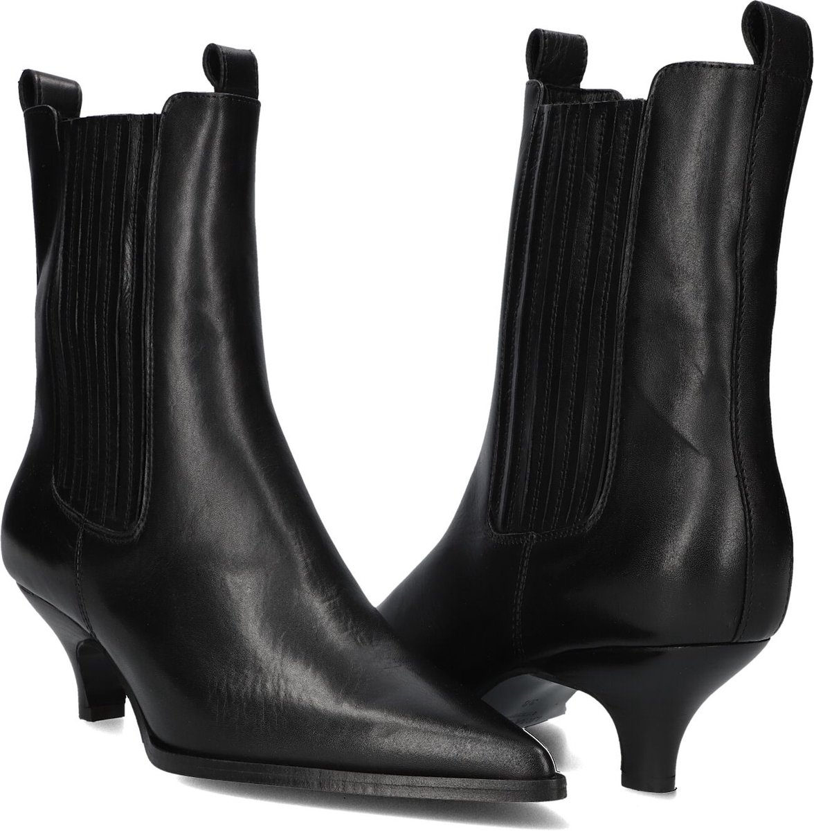 LINA LOCCHI Av 258 Enkellaarsjes - Enkelboots met rits - Dames - Zwart - Maat 38