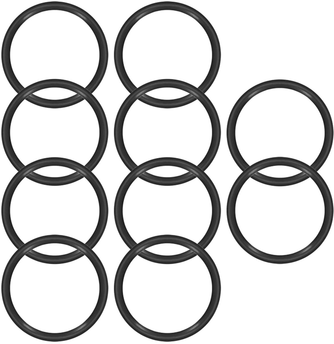 Set van 10 Nitril Rubber O-Ringen, 67mm OD, 57mm ID, 5mm Dikte, Voor Waterdichte Afdichting en Industrieel Gebruik