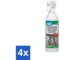 4 x HG Roestvlekken Verwijderaar 500 ml - Roestvlekken Verwijderen - Roestverwijderaar - Roestvlekkenreiniger - Roestvlekken Op Tegels - Roestvlekken Op Natuursteen