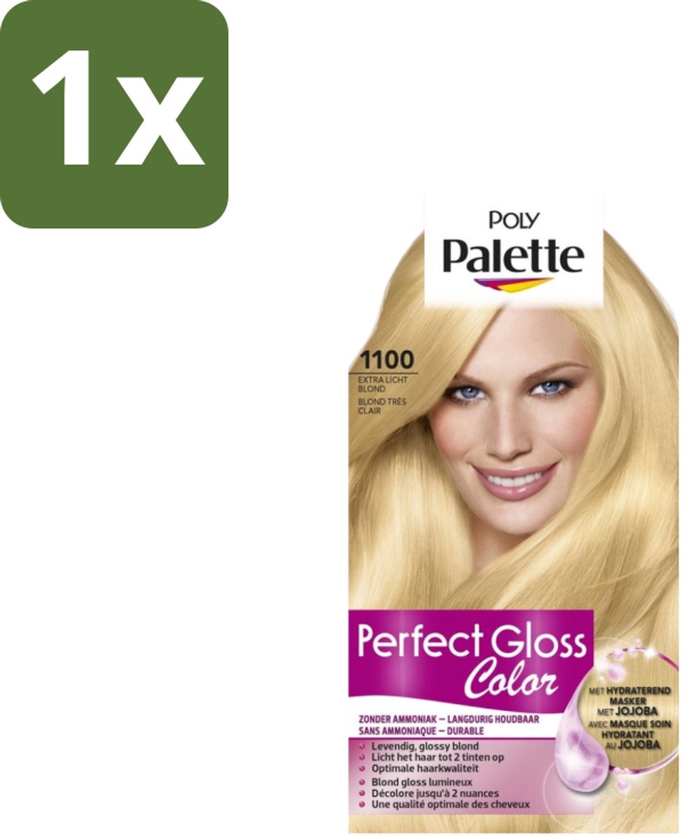 Poly Palette – Haarverf – 1100 Extra Licht Blond – 115 ml - 1 stuk