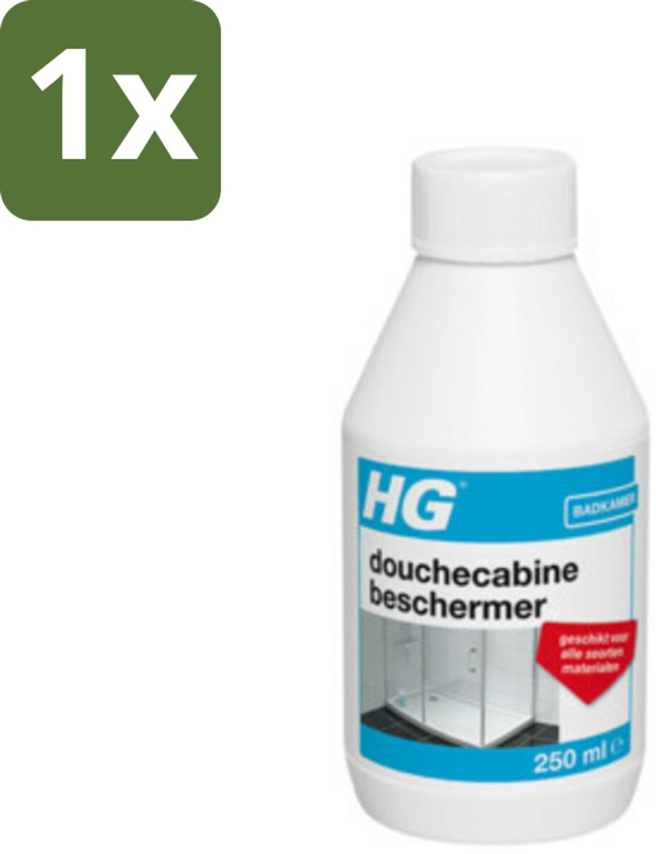1 x HG Douchecabine Beschermer 250 ml - Douchecabine Beschermer - Kalkaanslag Bestrijden - Vuilafstotend - Waterafstotend - Badkamer Schoonhouden