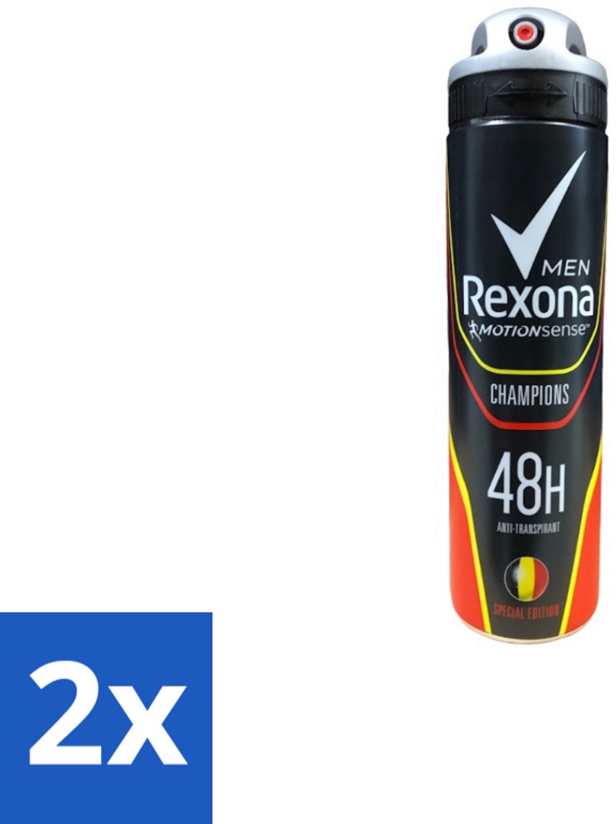 Rexona – Deodorant Spray – Champions – 150 ml - Voordeelverpakking - 2 stuks