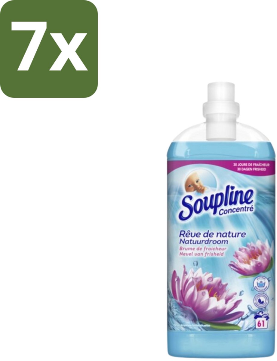 Soupline – Wasverzachter – Nevel van Frisheid – 1,35 L - Bulkverpakking - 7 stuks