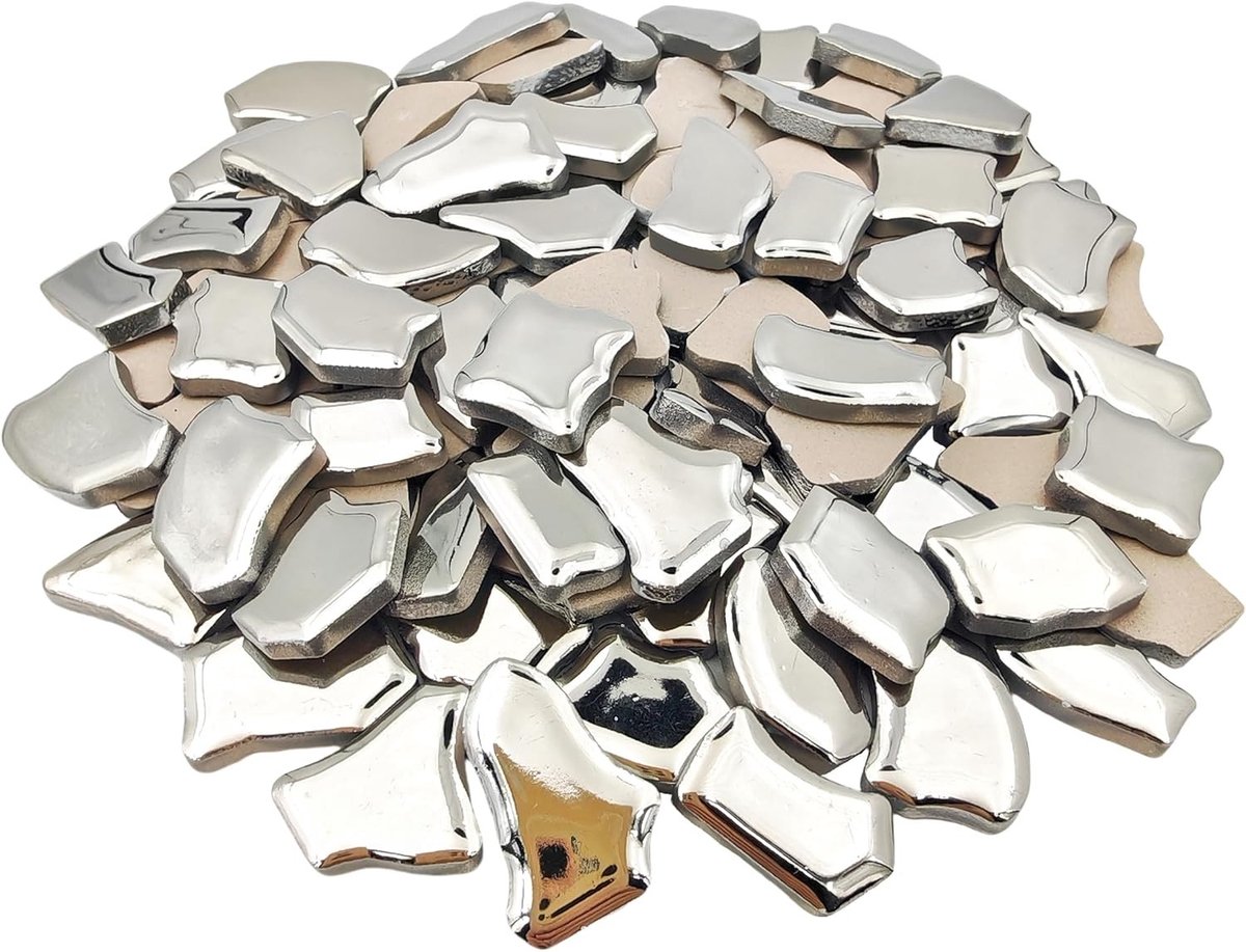 Irregulaire keramische mozaïektegels van 1.8cm-3.8cm voor ambachten, DIY-projecten en huisdecoratie, 500g mozaïkstukken voor creatief gebruik