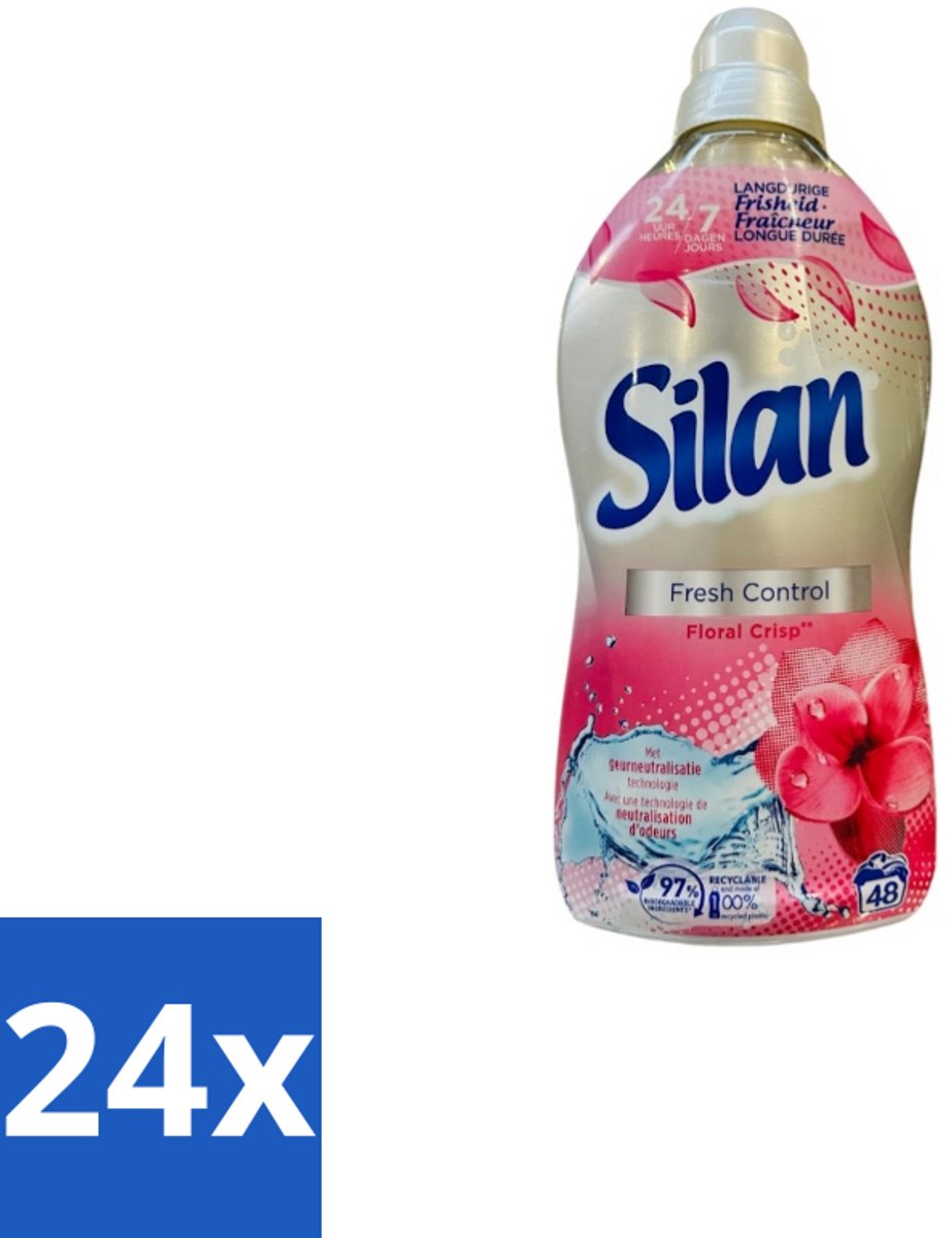 Silan – Wasverzachter – Fresh Control Floral Crisp – 1056 ml - Voordeelverpakking - 24 stuks