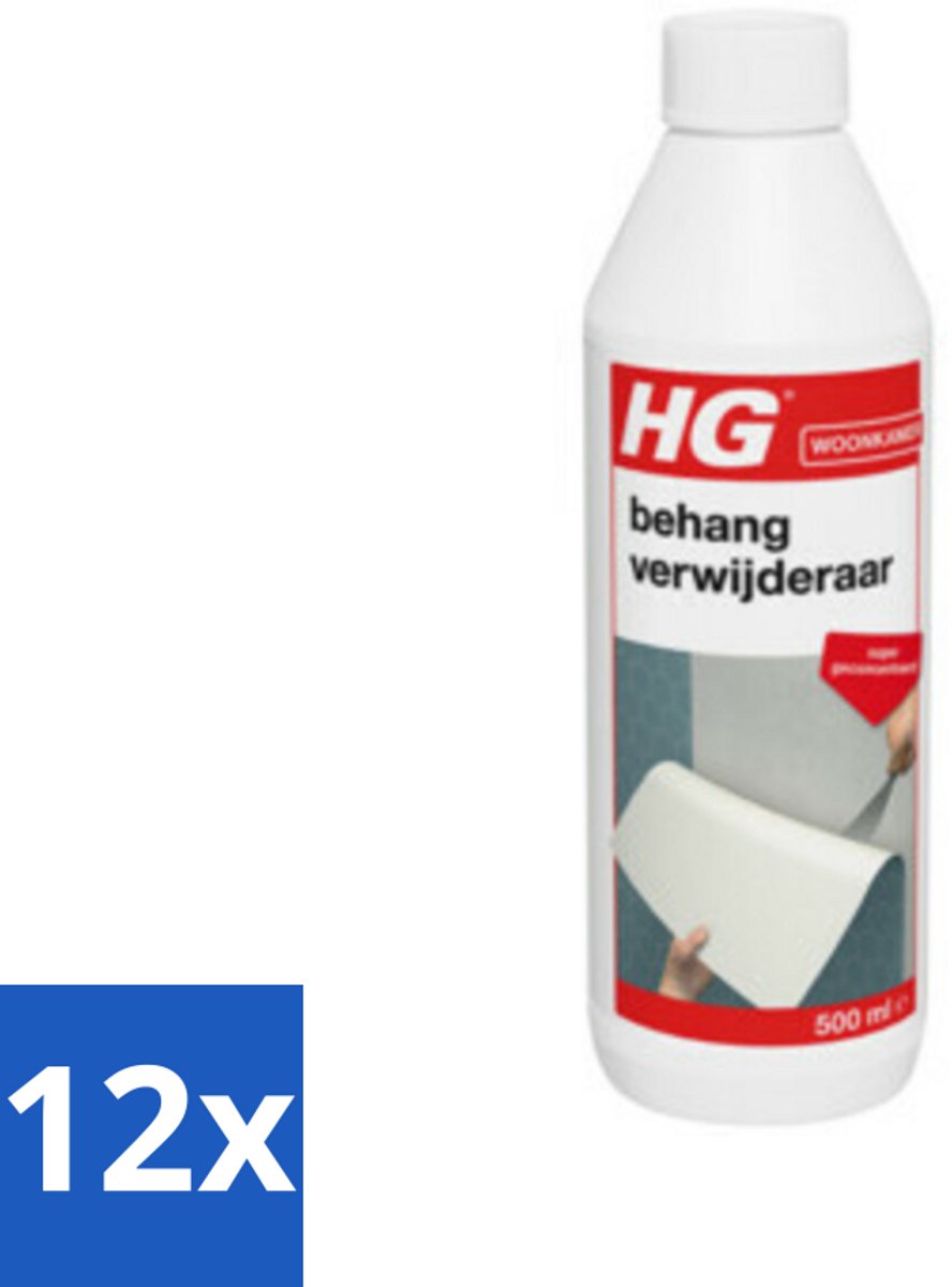 12 x HG Behangverwijderaar 500 ml - Behang Verwijderen - Behangverwijderaar - Behanglijm Verwijderen - Behangverwijdering - Behang Renovatie