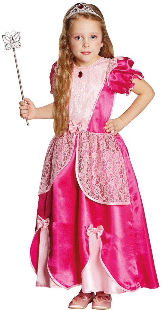 Roze prinses kinderkostuum