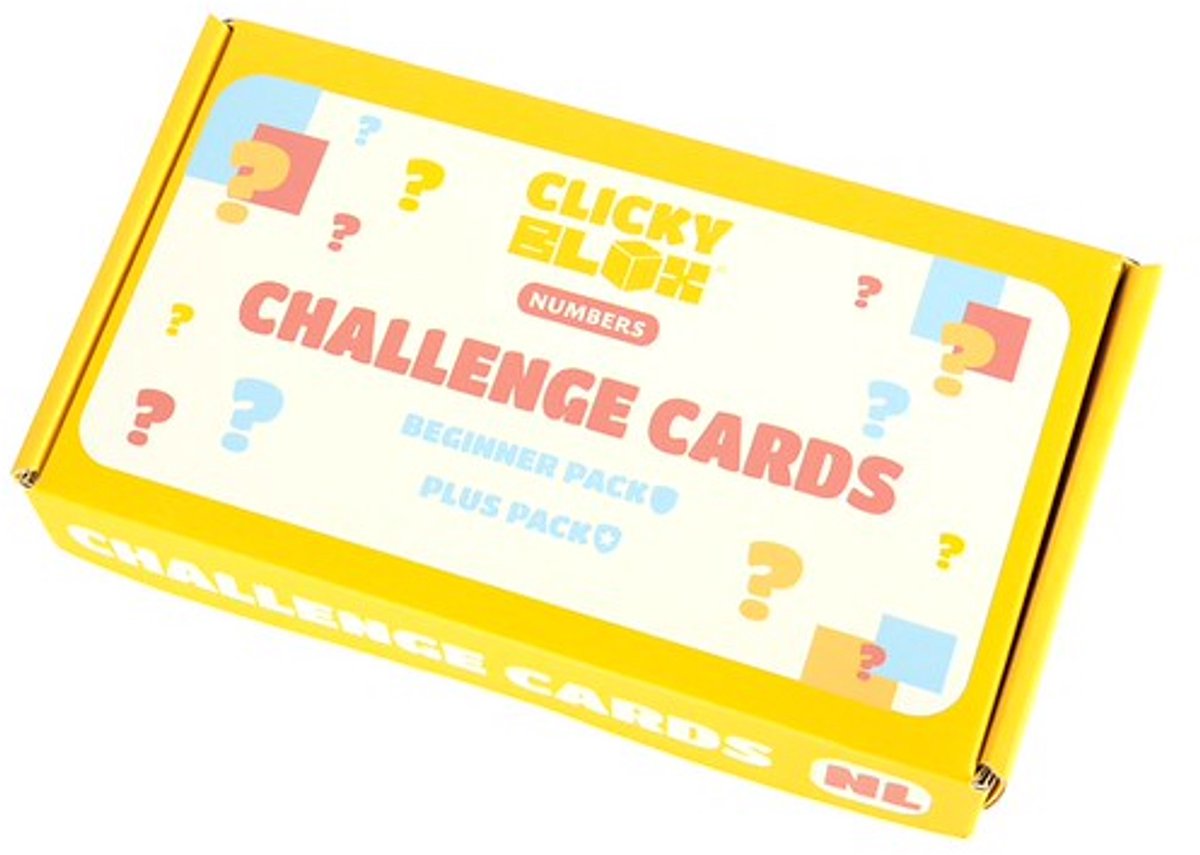Clicky Blox® Uitdagingskaarten Getallen - 40 Opdrachtkaarten - Bij Clicky Blox Getallen