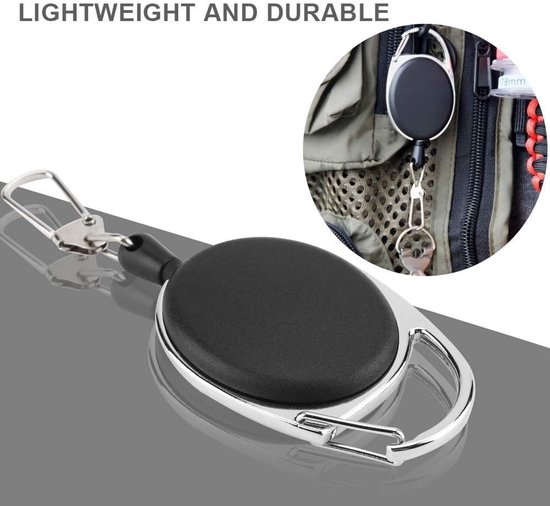 Vbestlife Fly Fishing Tinger Retractor voor Gear Tools Holder Fishing Intrekbare Keeper - ShopVlot — afbeelding 2