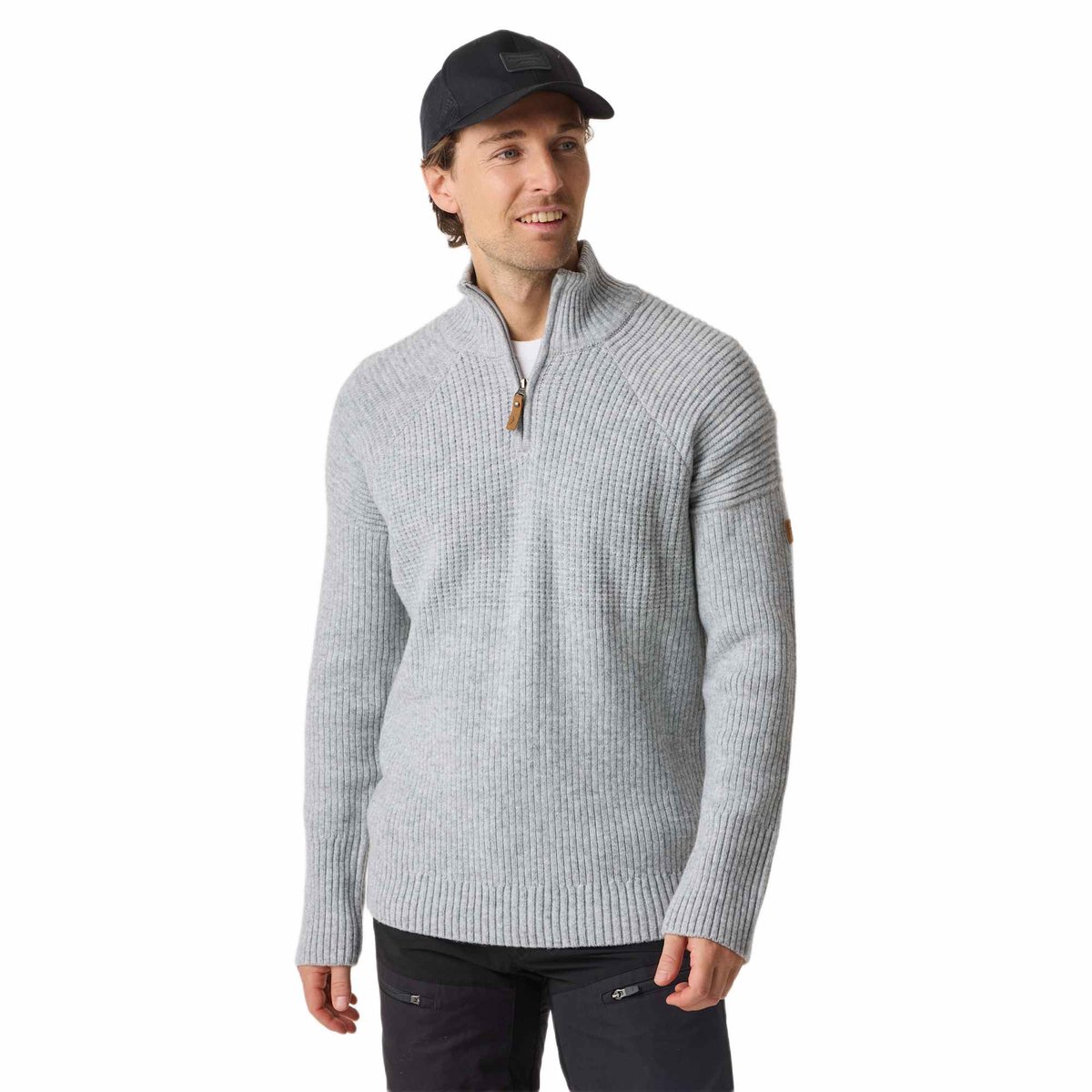 Swedemount Nordkap wollen trui met halve rits – unisex trui – Maat 2XL