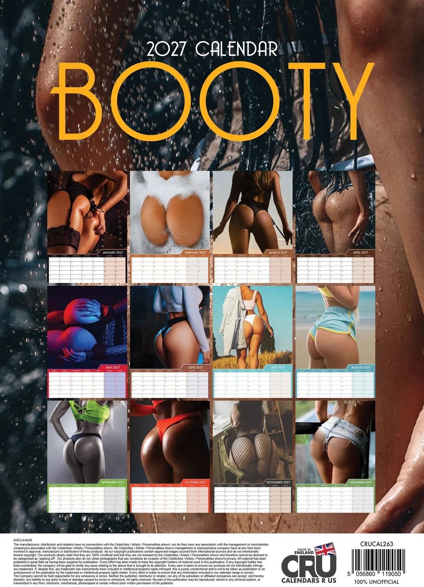 Booty A3 Kalender 2027