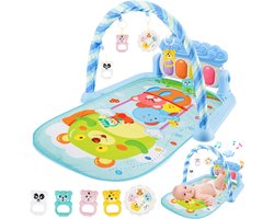 Nolad - Babygym - Speelkleed Baby - Baby speelmat - Baby speelmat met boog - Baby 0-36 Maanden - 57x75x43CM - Blauw