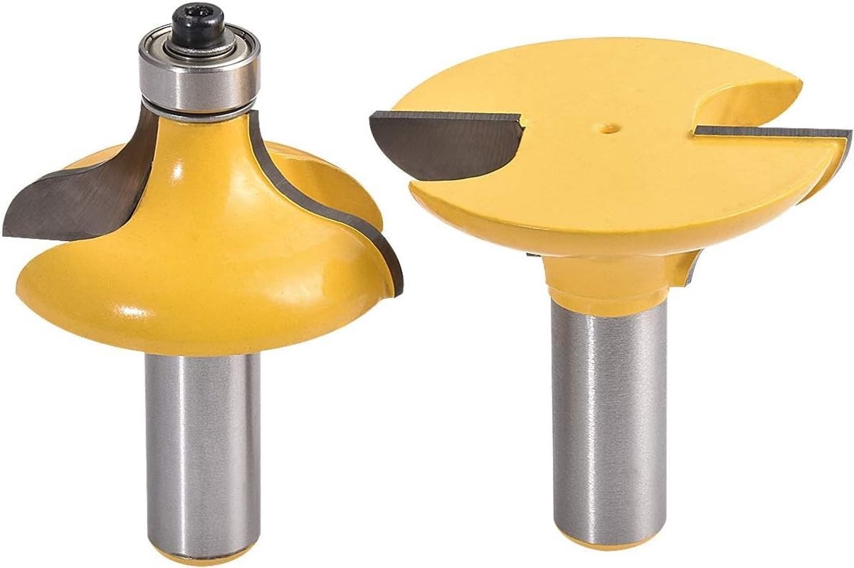 Elzusha - Set van 2 Houtbewerking Routerbits met 1/2 Inch Shank