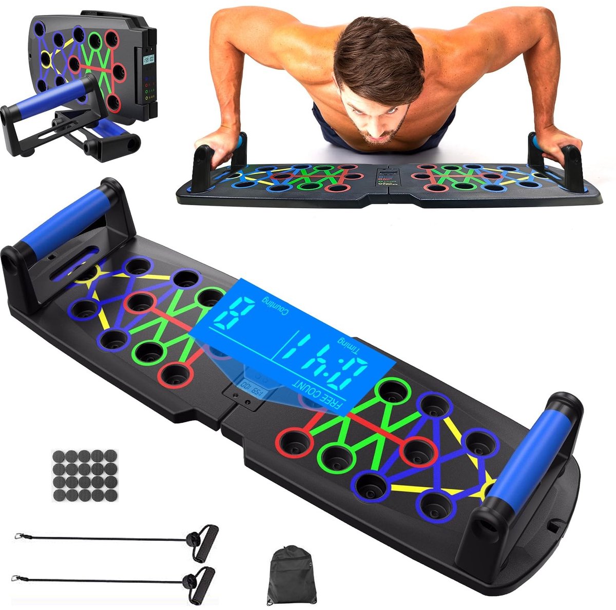 Elzusha - Multifunctionele Optrekplank met Automatische Telling