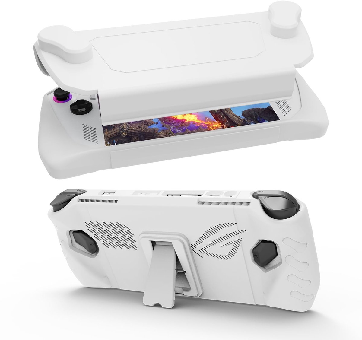 Elzusha - Ultra-Dunne TPU Beschermhoes voor ASUS ROG Ally, Wit