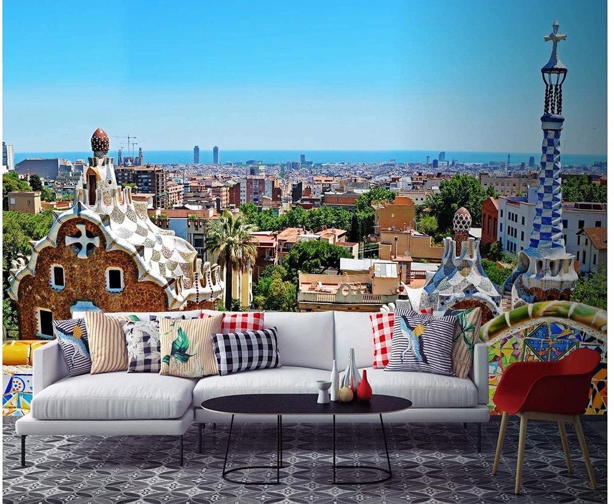 Elzusha - Park Behang geïnspireerd door Gaudí voor Wanddecoratie