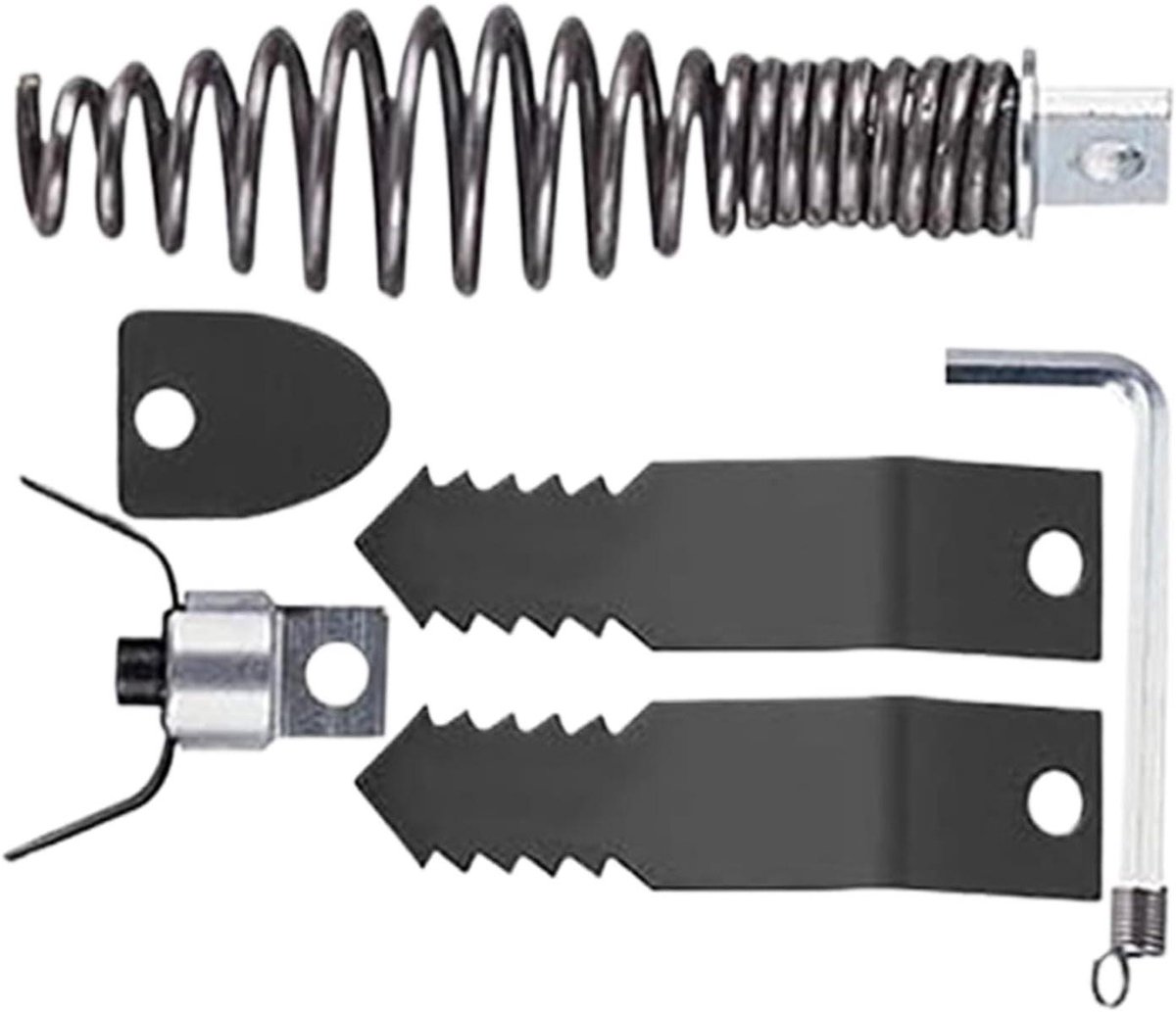 Afvoerschroef Boor - Buis Reiniger - Verstoppingen Verhelpen - Complete Snijset - 17x12x2.5 cm - Staal