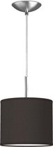 Home Sweet Home hanglamp Bling - verlichtingspendel Tube Deluxe inclusief lampenkap - lampenkap 20/20/17cm - pendel lengte 100 cm - geschikt voor E27 LED lamp - zwart