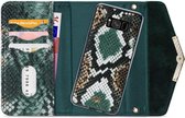 Samsung Galaxy S8 Hoesje - Mobilize - Velvet Serie - Kunstlederen 2in1 Case / Clutch - Green Snake - Hoesje Geschikt Voor Samsung Galaxy S8