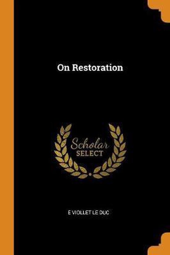 On Restoration - cover