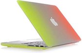 Macbook Case voor Macbook Pro Retina 13 inch uit 2014 / 2015 - Hard Case - Regenboog Oranje Geel