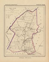 Historische kaart, plattegrond van gemeente Wedde in Groningen uit 1867 door Kuyper van Kaartcadeau.com