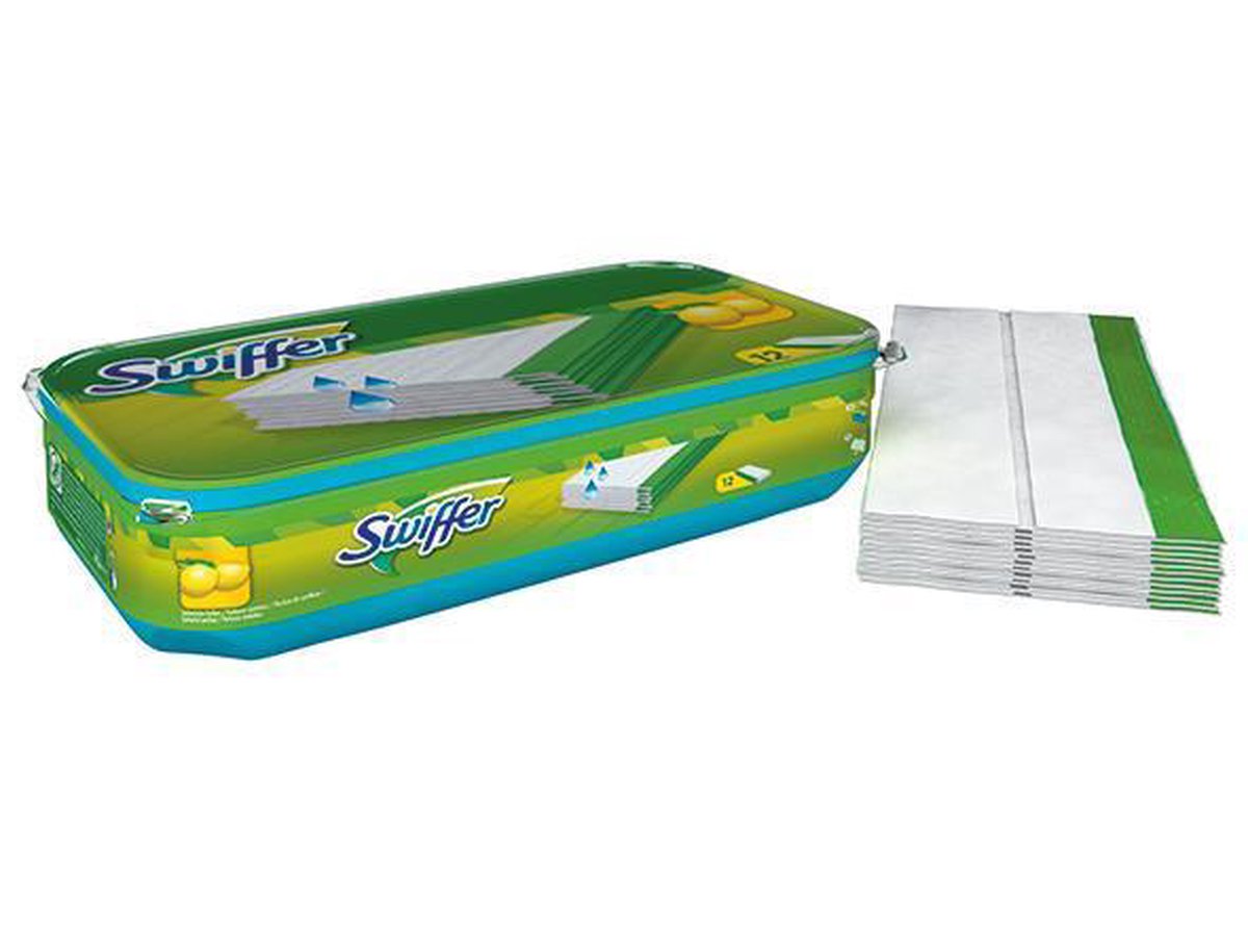 SWIFFER Lingettes humides pour sol citron 10 lingettes pas cher 